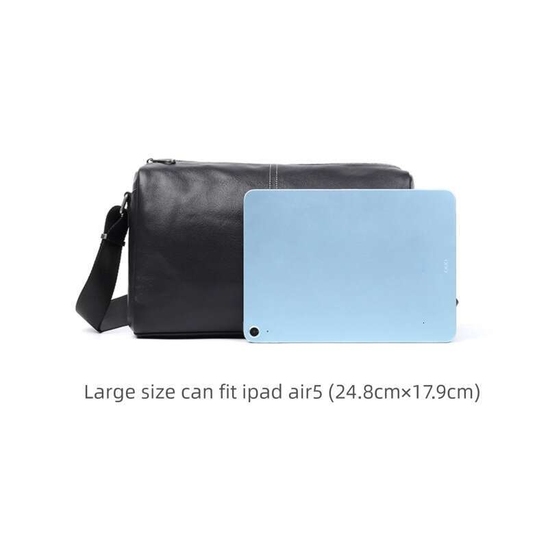 Luxury Bag Designer New Genuine Leather Large Capacity Casual Top Layer Cowhide Crossbody Fashion Simple Men S Shoulder Bag