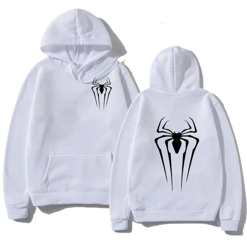 New Men's Women's Pullover Street Print Sweatshirt Spider Pattern Autumn and spring Loose Hoodie fashion clothing women