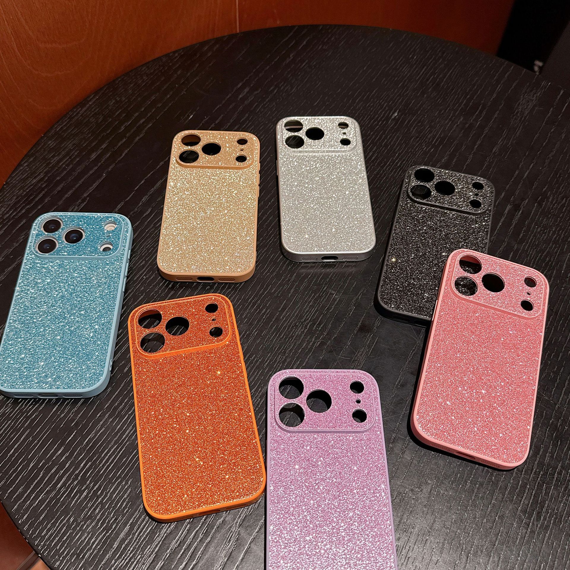 Luxurious Glitter Phone Case iPhone 17 Pro Max Compatible with Apple 16/15 Pro High-end Feel Full Coverage Shockproof Case