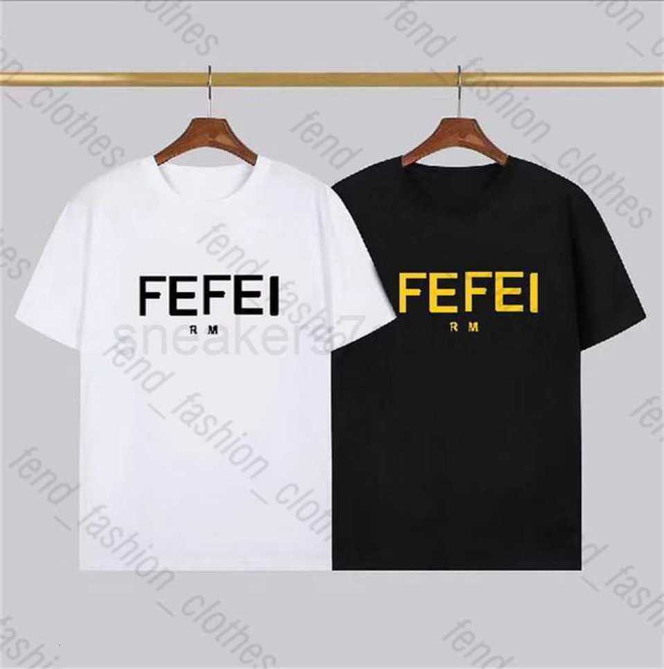 Womens Summer Mens Designers T Shirts Tees Apparel Fashion Tops Man S Casual Chest Letter Shirt Luxurys Clothing Street Shorts Sle fendishirt fendis SVWU