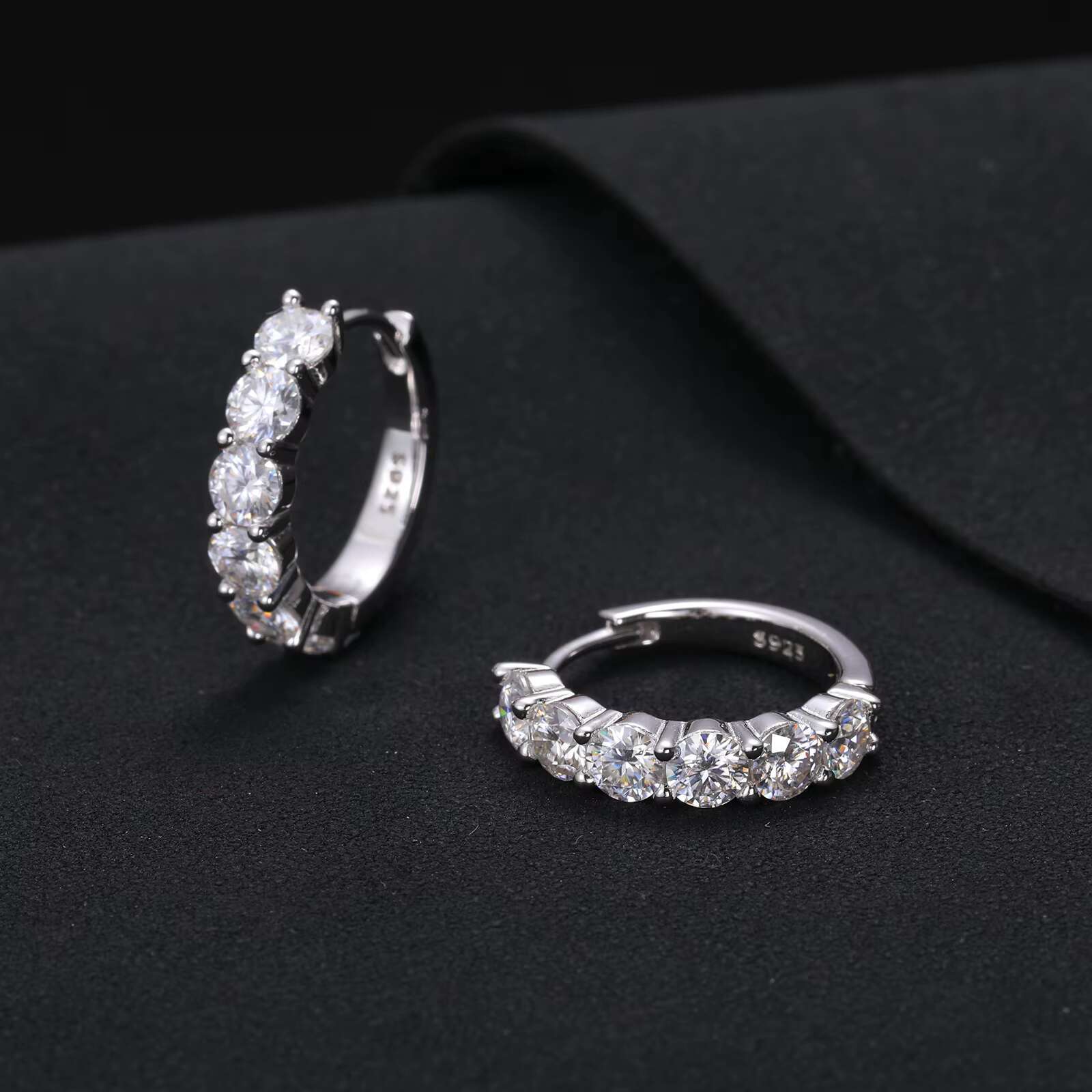 Luxury Moissanite Earring 925 Sterling Silver Fine Jewelry Earrings Wedding Gift for Guests Earrings Women