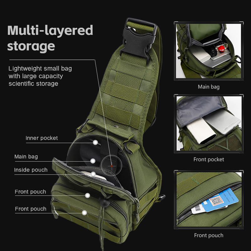 hiking backpack large capacity multifunctional set of 2 backpack chest bag suitable for outdoor sports travel camping tactical backpack for outdoor 30