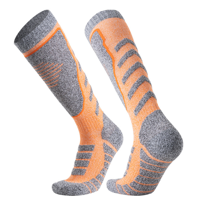 Merino wool ski men's and women's long tube warm towel bottom outdoor sports snow thick socks