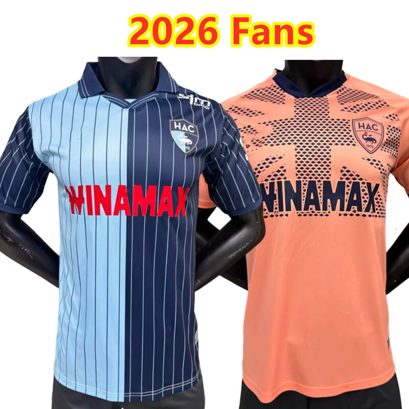 25 26 Le Havre HAC soccer jerseys Home Away Kinkoue 2025 2026 maillots de foot Casimir Toure camisetas de football shirt Kechta Operi men kids kit uniform
