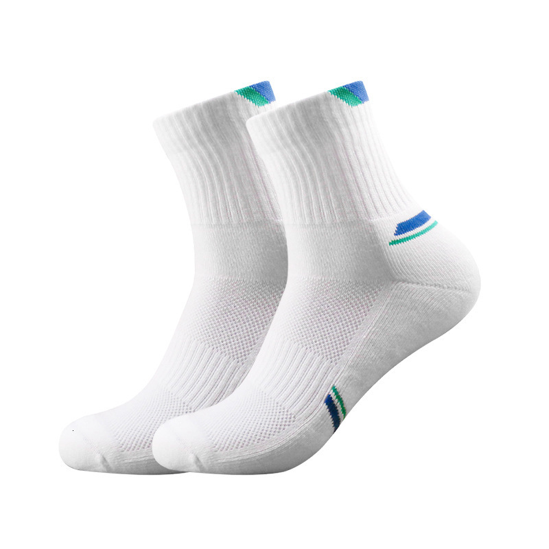 Professional badminton with anti slip sweat absorbing properties, featuring a middle tube towel bottom, thickened breathable sports socks for both men