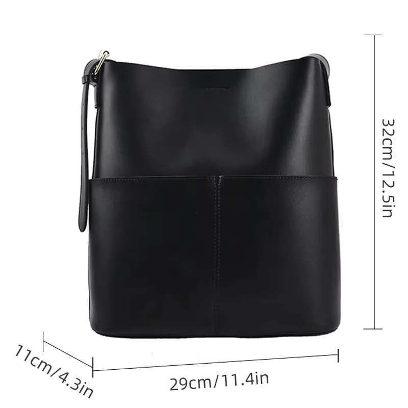 Women Large Capacity Waterproof Daily Single Shoulder Crossbody Fashion Bucket Bag