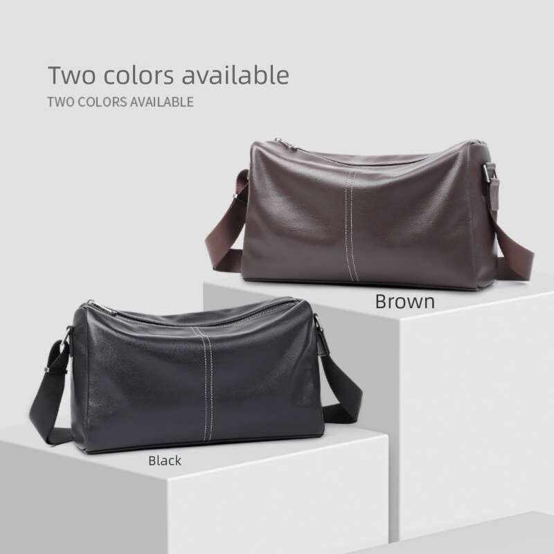 Luxury Bag Designer New Genuine Leather Large Capacity Casual Top Layer Cowhide Crossbody Fashion Simple Men S Shoulder Bag