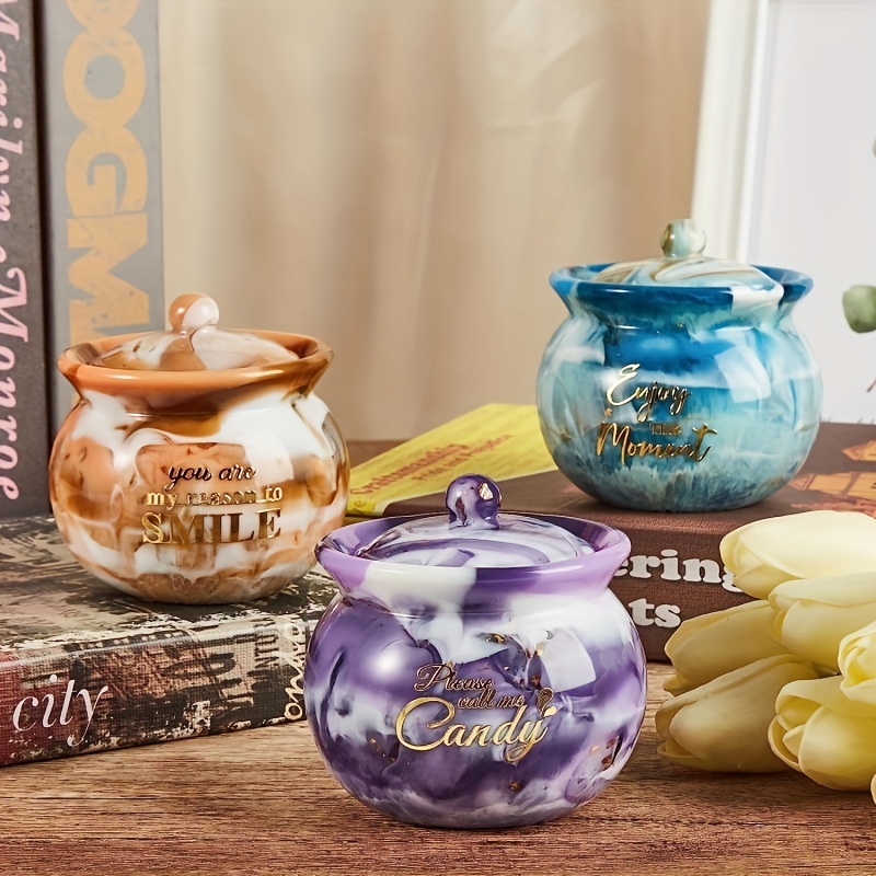 Jar with Lid Silicone Mold Epoxy Resin Mold Storage Box Treat Candy Jar Jewelry Container Home Decor