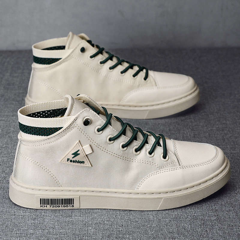 2025 New High-top Skateboard Shoes Men Ice Silk Breathable Canvas Designer Shoes Sport Casual Shoes