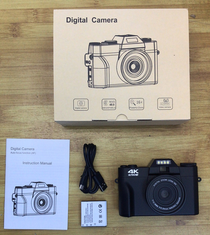 Compact Digital Photography Camera 4K WIFI Web Cam Vintage Vlog Video Recorder YouTube 48MP Camcorder 16X Digital Zoom Camera Z250220