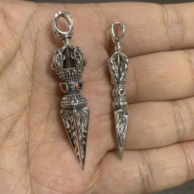 Unibabe S Sterling Retro Crown Pendant Man Woman Thai Sier Buddhism Magical Vra Pendant Unisex Jewerly