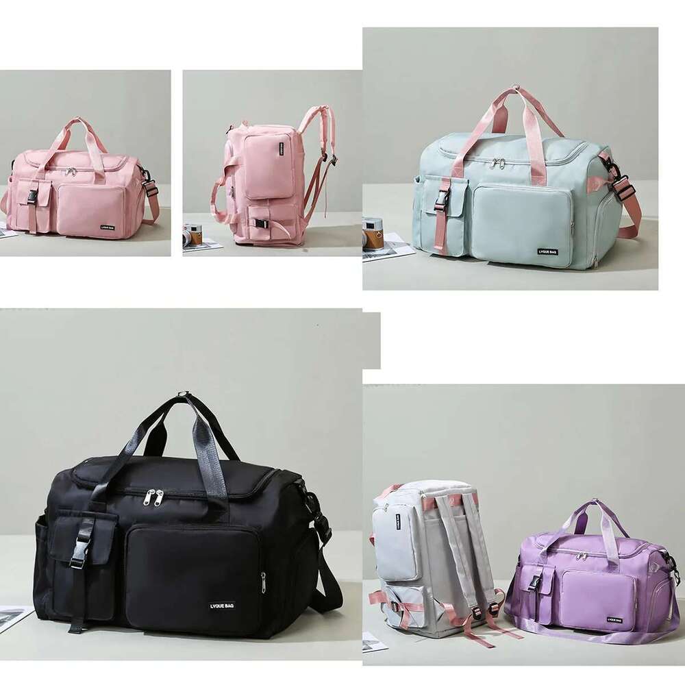 Sports Gym Dry Wet Handbags For Women Female Swimming Shoulder Crossbody Fiess Outdoor Travel Bag Weekender Duffel