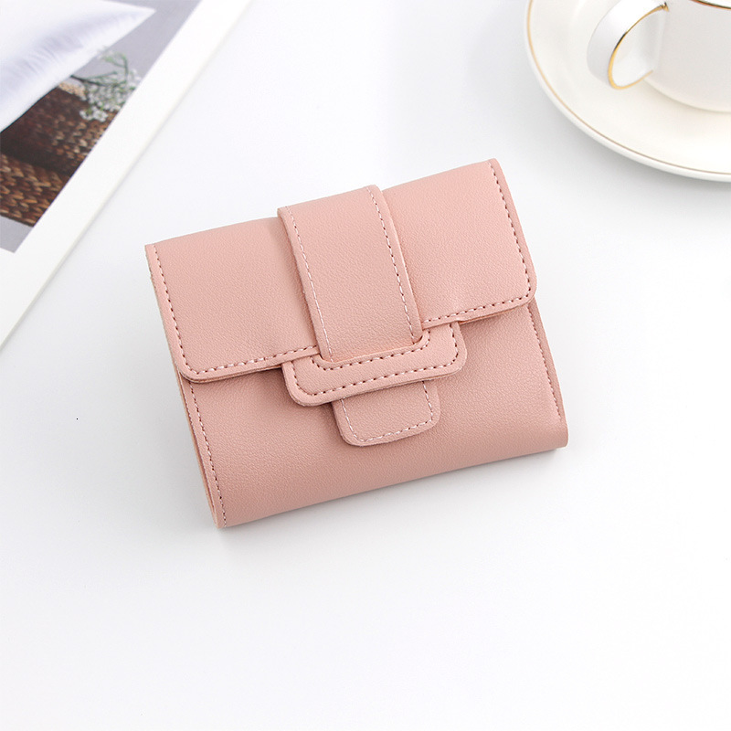 Designer Wallet New Casual Solid Color Drawstring Off Change Hand Held Bag Women S Short Wallet Wallet Luxury Wallet Key Pouch