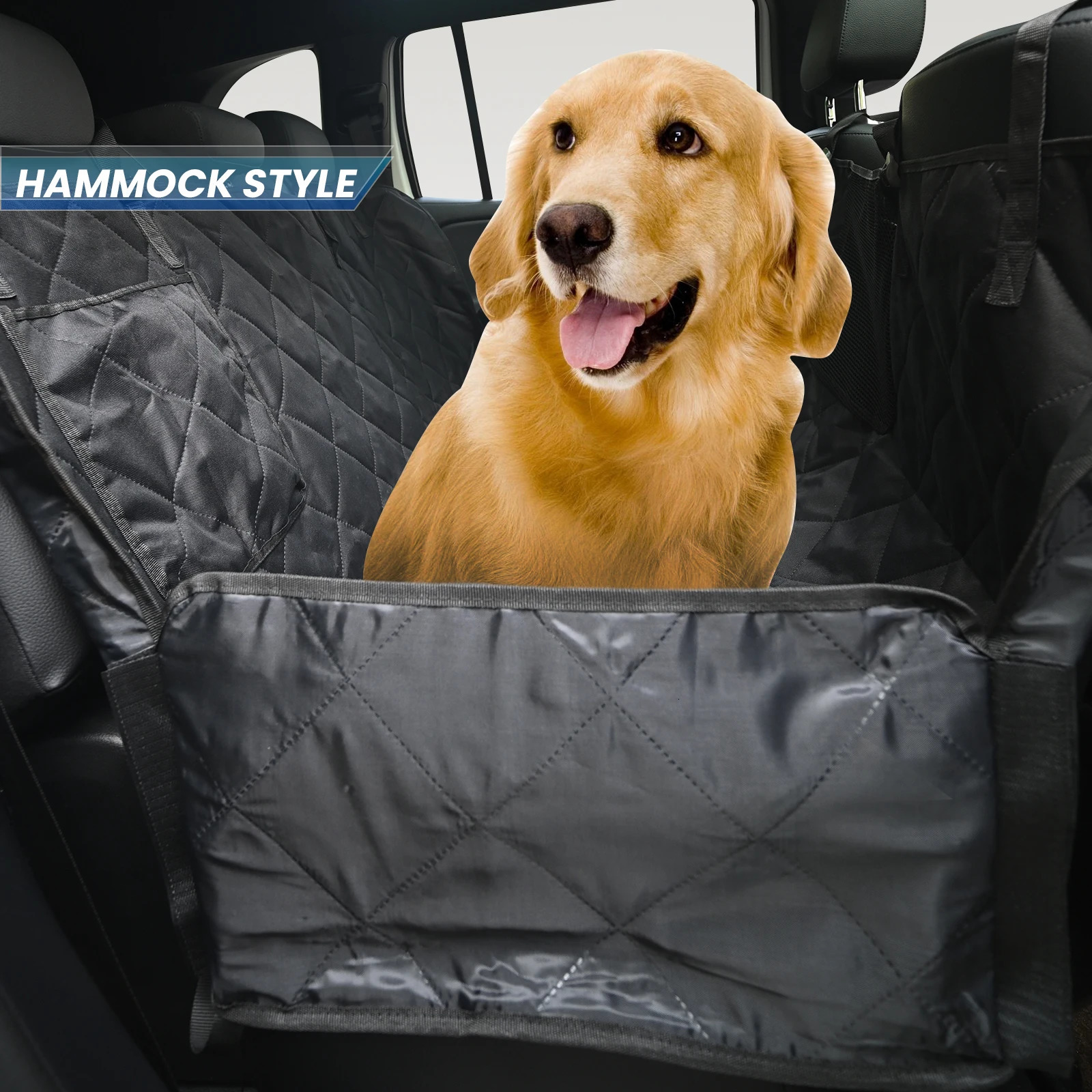 Car dog rear seat cover waterproof pet travel cargo pad hammock dog rear seat pad safety boots luggage compartment pad lining 250427