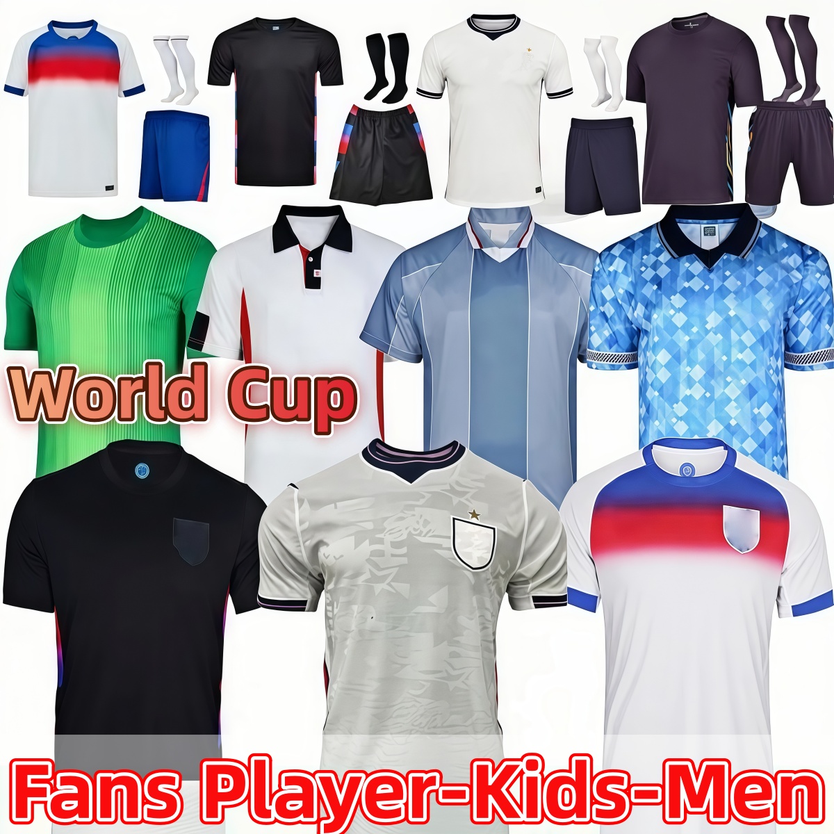 25 26 EnglANd Soccer jerseys 2026 world cup Player Fans Retro KANE SAKA BELLINGHAM MOUNT Palmer FODEN Football Shirts Men kids Women player fans 2025 Kits set 3XL 4XL