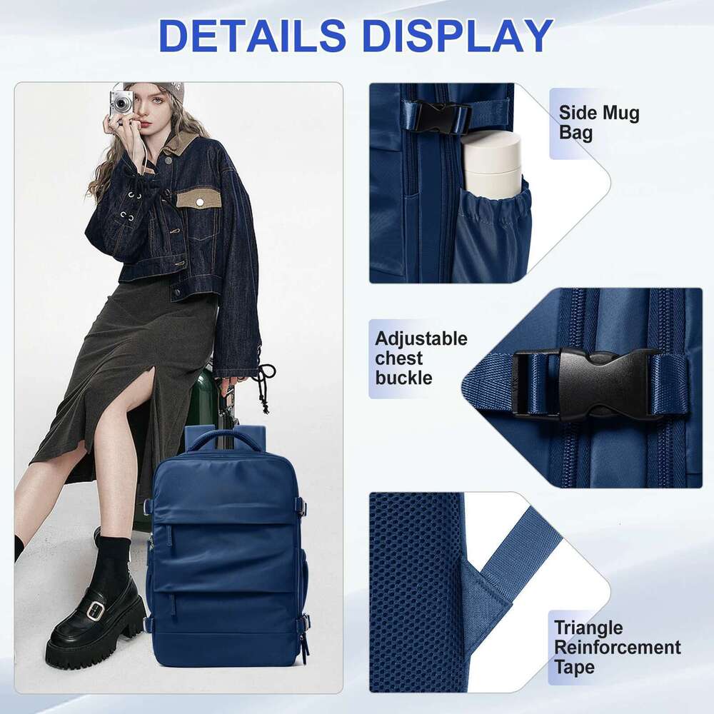 Men Travel Backpack Ryanair 40X20x25 Airplane Cabin Bags Vacuum Waterproof Hand Lage Laptop Backpacks High Quality Carry-Ons