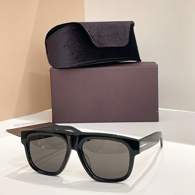 Men Women Designer Sunglasses Box Bridge Sunglasses Shining Acetate Style 1201 Outdoor Casual Light Color Sunshade Glasses Top Quality with Box