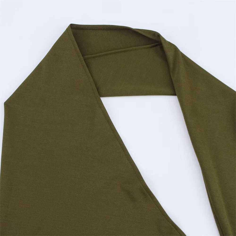 UNIZERA Womens Asymmetric Folding Decorative Long Skirt Solid Color Decoration Spring/Summer New Casual Womens Clothing W250430
