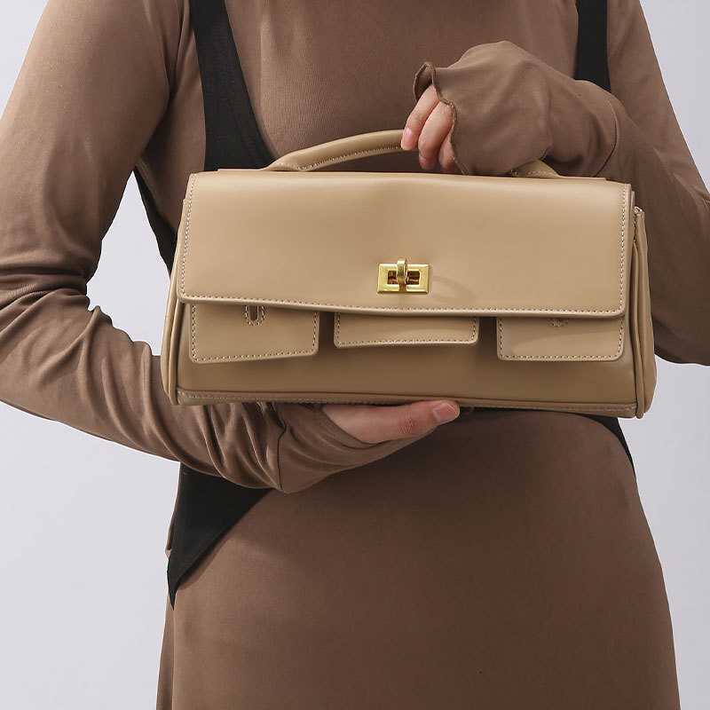 designer bag Handbag female office worker fashionable temperament handbag simple texture shoulder bag Wallet storage bag