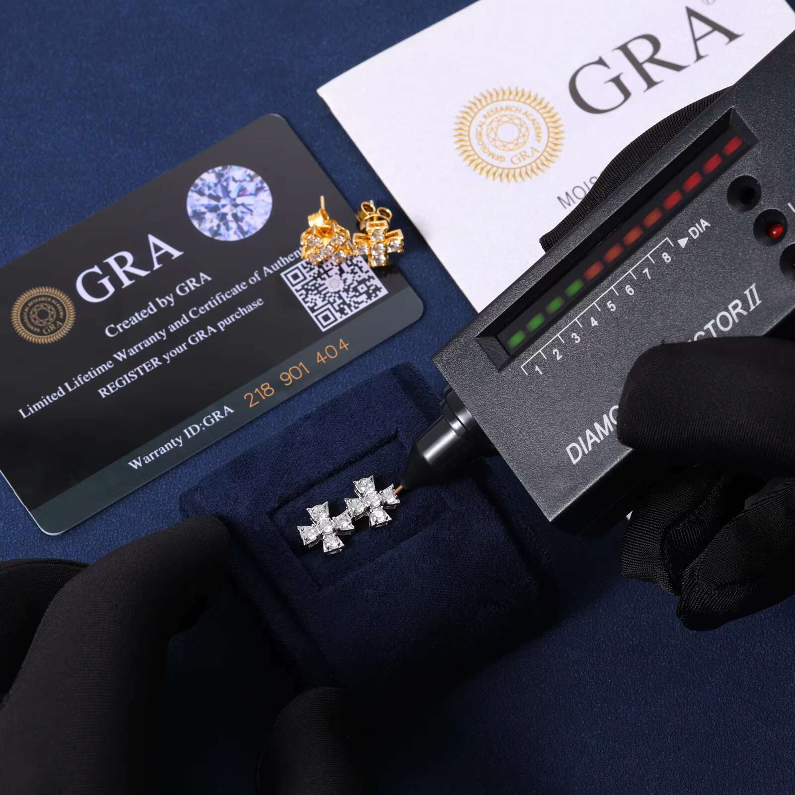 Classic Religious 925 Sterling Silver VVS Moissanite Cross Stud Earrings Wedding Anniversaries Parties Geometric