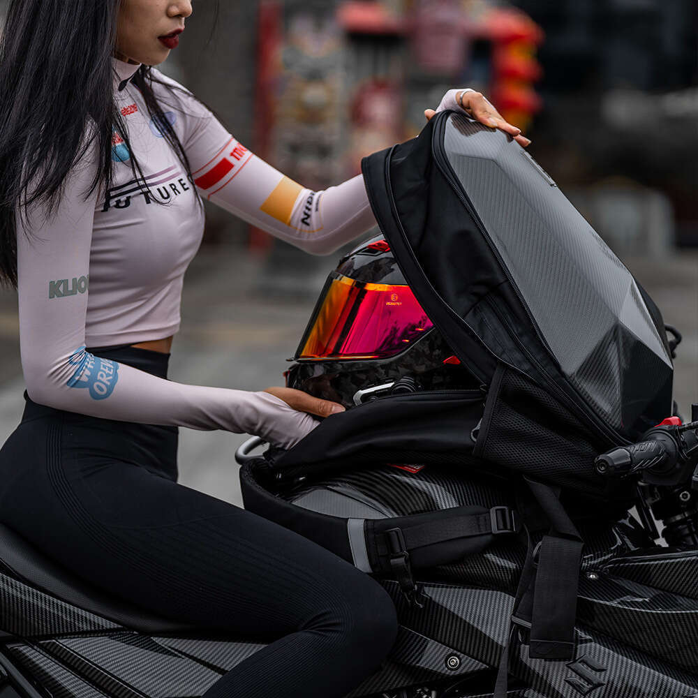 Motorcycle riding waterproof motorcycle backpack rainproof knight full helmet computer large capacity hard shell bag