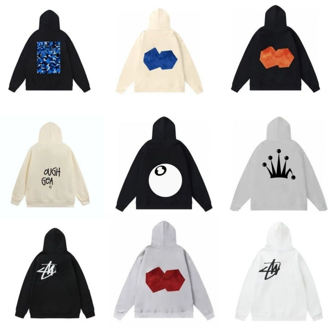 Stussylys hoodies Cotton hoodies Designer Hoodie Mens Midweight Sweatshirt Pullover Hooded Sweatshirts Casual Long Sleeve Shirts Cotton Pullover Size S-2XL