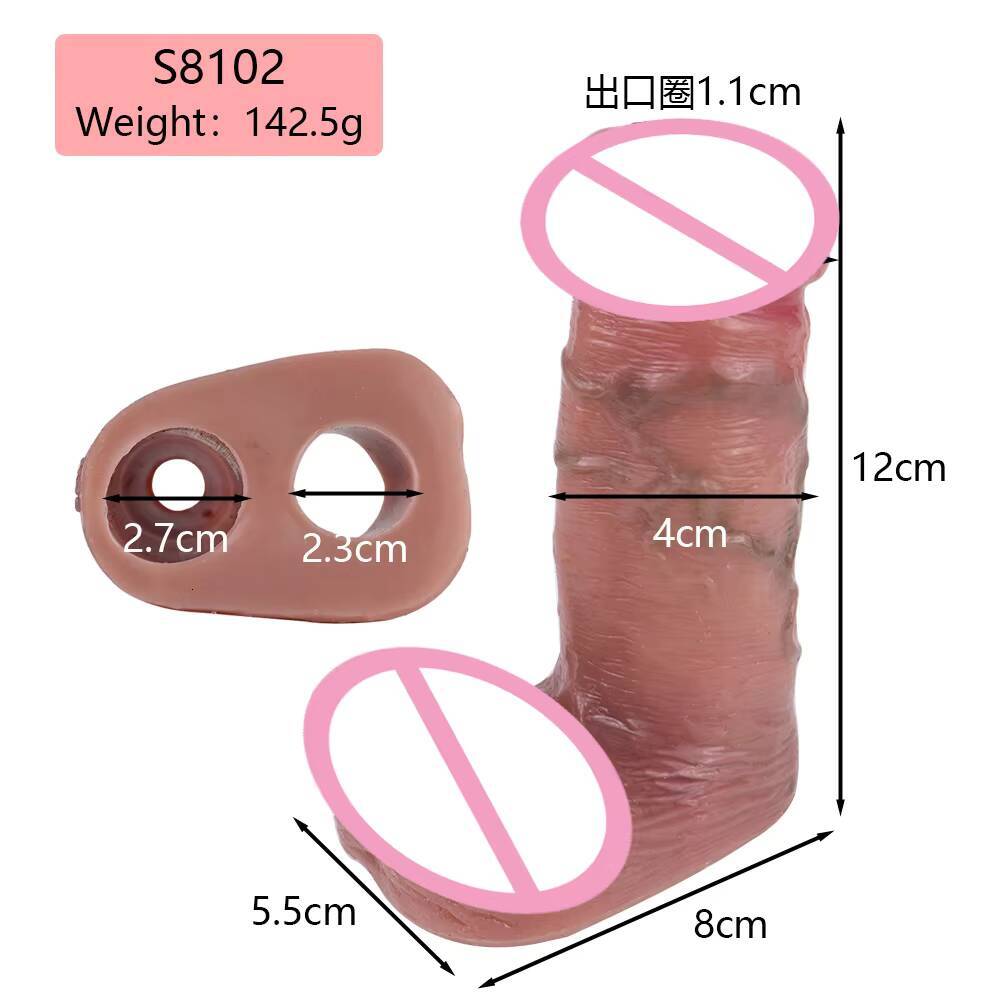 Wholesale Liquid Silicone Realistic Penis Sleeve Extender Condoms Delay Ejaculation Ultrathin Penis Enlargement Sextoy for Men