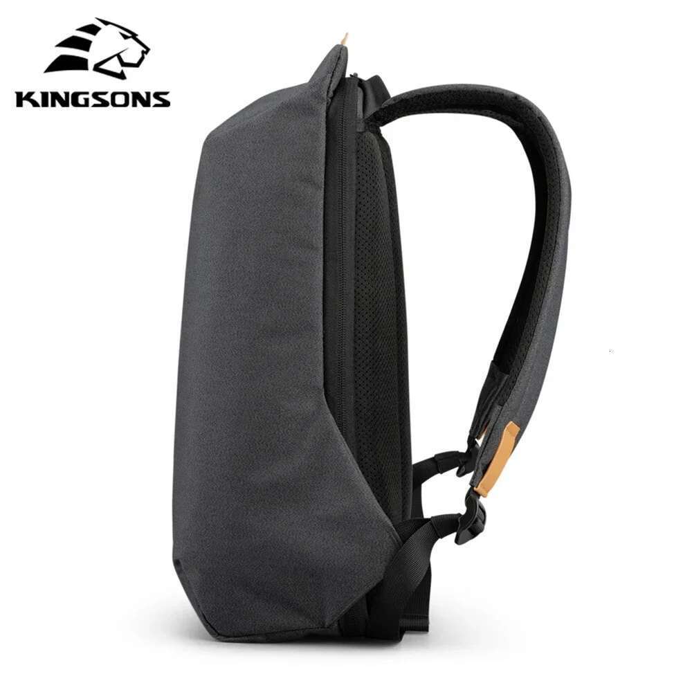 Kingsons 2023 New Anti-theft Men 180 Degree Open USB Charging Laptop Backpack 15.6 inch School Bags for Teenage Boys
