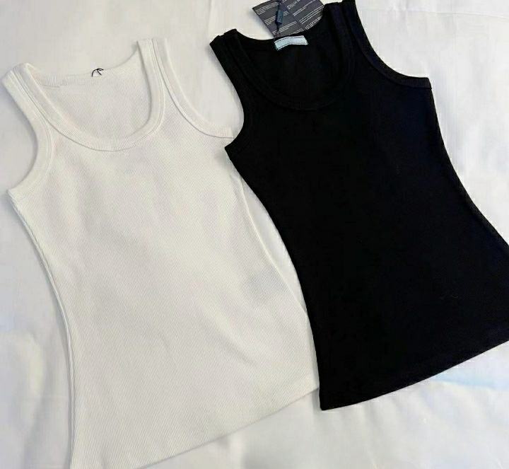 tank top women T-Shirt Tees Crop Top Sexy Shoulder Black Tank Top summer Casual Sleeveless Top Backless Shirts Luxury women designer shirt clothing t shirt designer
