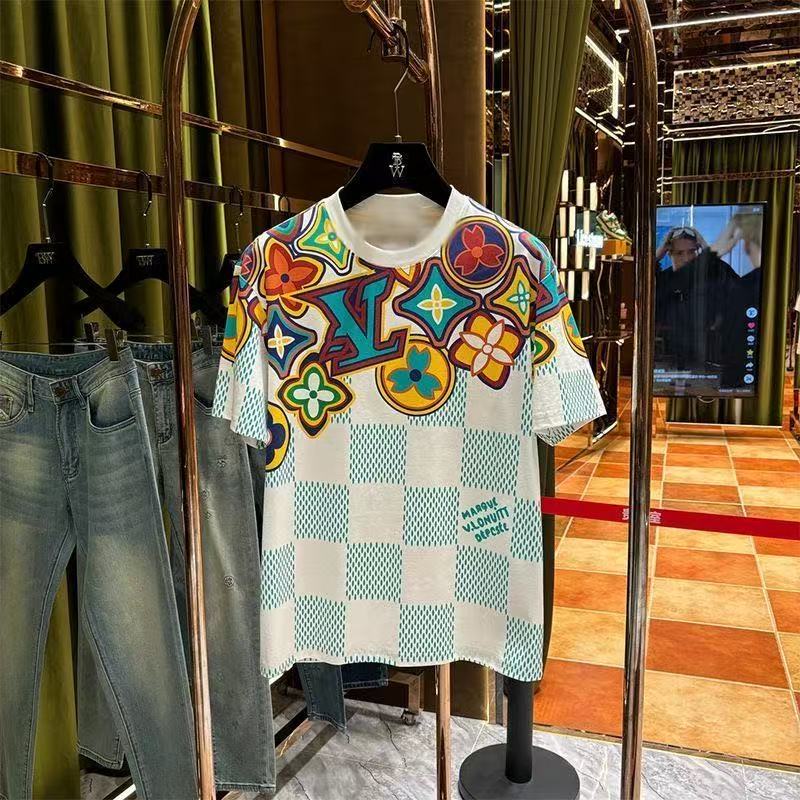 men designer t-shirt mens and womens shirt fashionable letter printed round neck black and white short sleeved t-shirt mens oversized t-shirt SIZE M--4XL