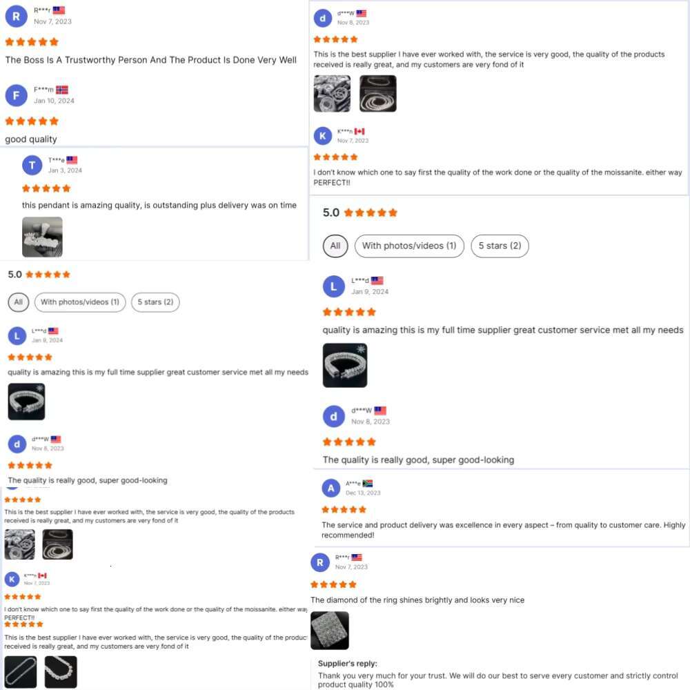 Fashion Iced Hip Hop Style Customized Vvs Moissanite 925 Silver Shiny Mens Pendant Necklace