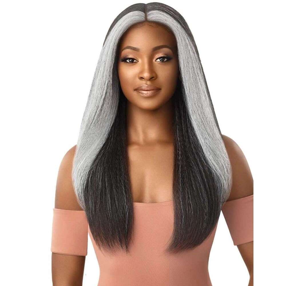 Outre Synthetic Lace Front Wig (Soft & Natural) - NEESHA 203 (Color:1B Off Black)