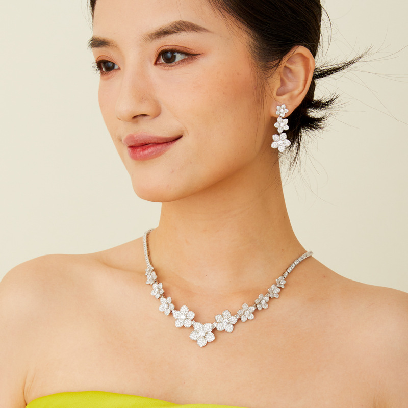 New fashion heavy industry original design elegant temperament ladies wedding dress luxury accessories necklace Free shipping