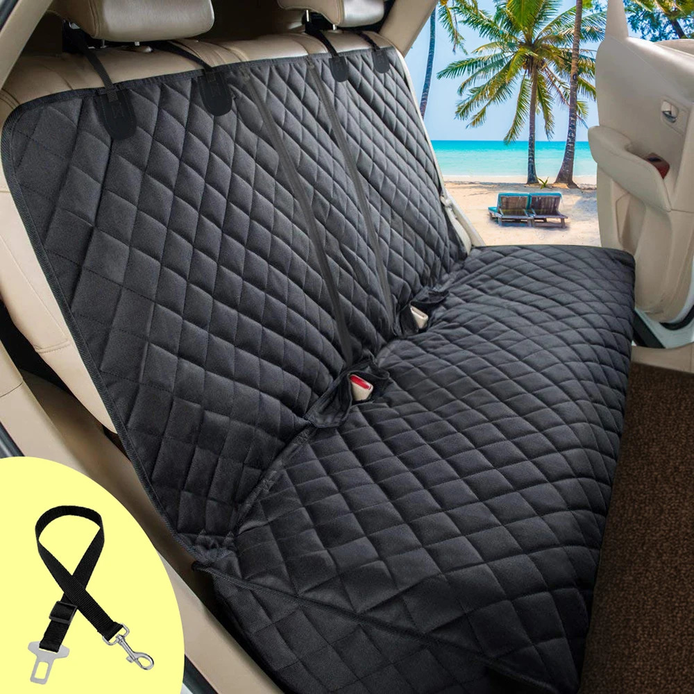 Dog car seat cover pet travel car cushion waterproof dog car seat protector with center seat armrest suitable for dogs 250427
