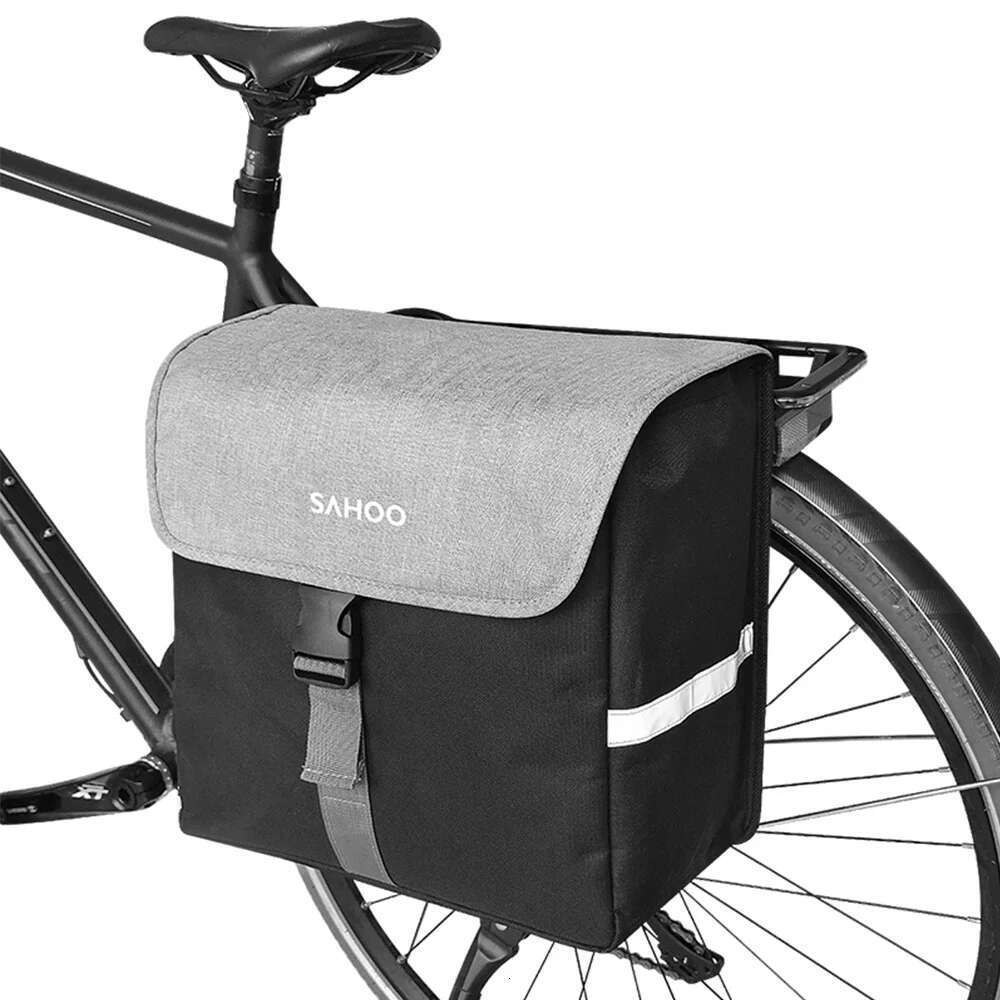 SAHOO Side Seat 40L Large Capacity Bicycle Rear Rack Bag Bike Pannier for Cycling Traveling Commuting