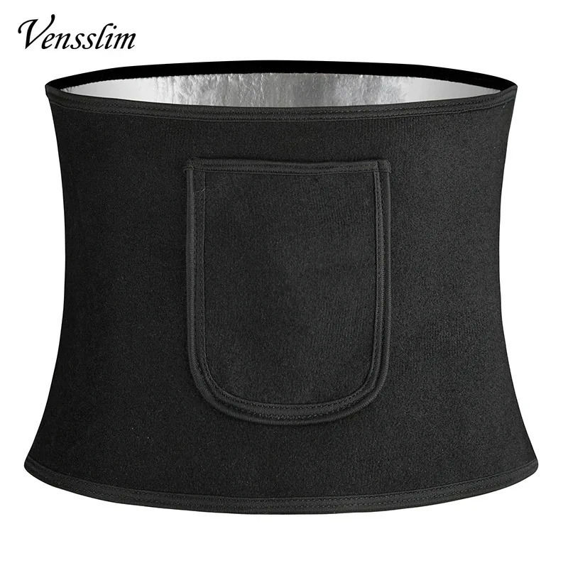 Venslim waist training belt for women abdominal trimming sauna sweat control wrinkles body shape exercise girls silver 250430