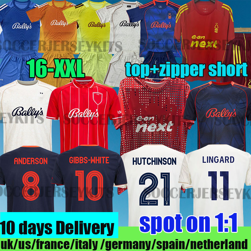 NottinghamS Forest 25 26 shirts jersey NDOYE nottinghams forrest 25 26 HUTCHINSON WOOD Soccer Jersey AWONIYI ANDERSON HUDSON-ODOI JOTA Football Shirt Men kids