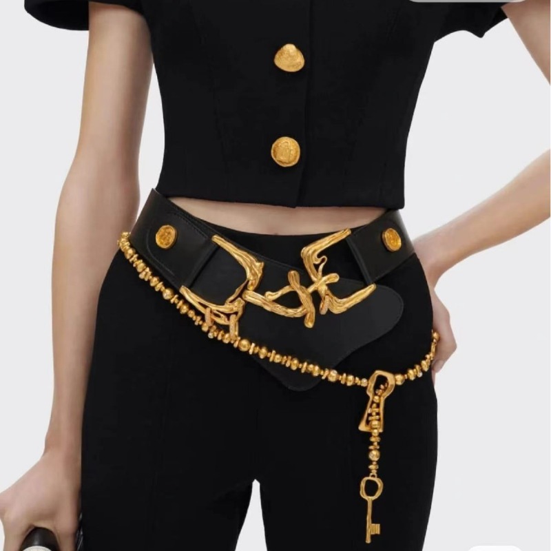 Designer Jewelry Women key Keyhole WAIST Chain Belt Long Necklaces Schiaparelli New Designed