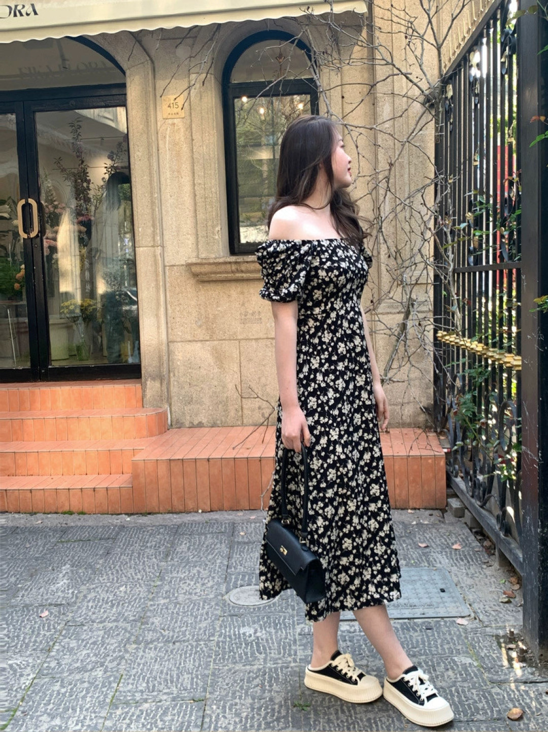 2025 Floral Dress Fashion Week Show Customized Fashion Tailored clothing womens Fashion Paris.M339