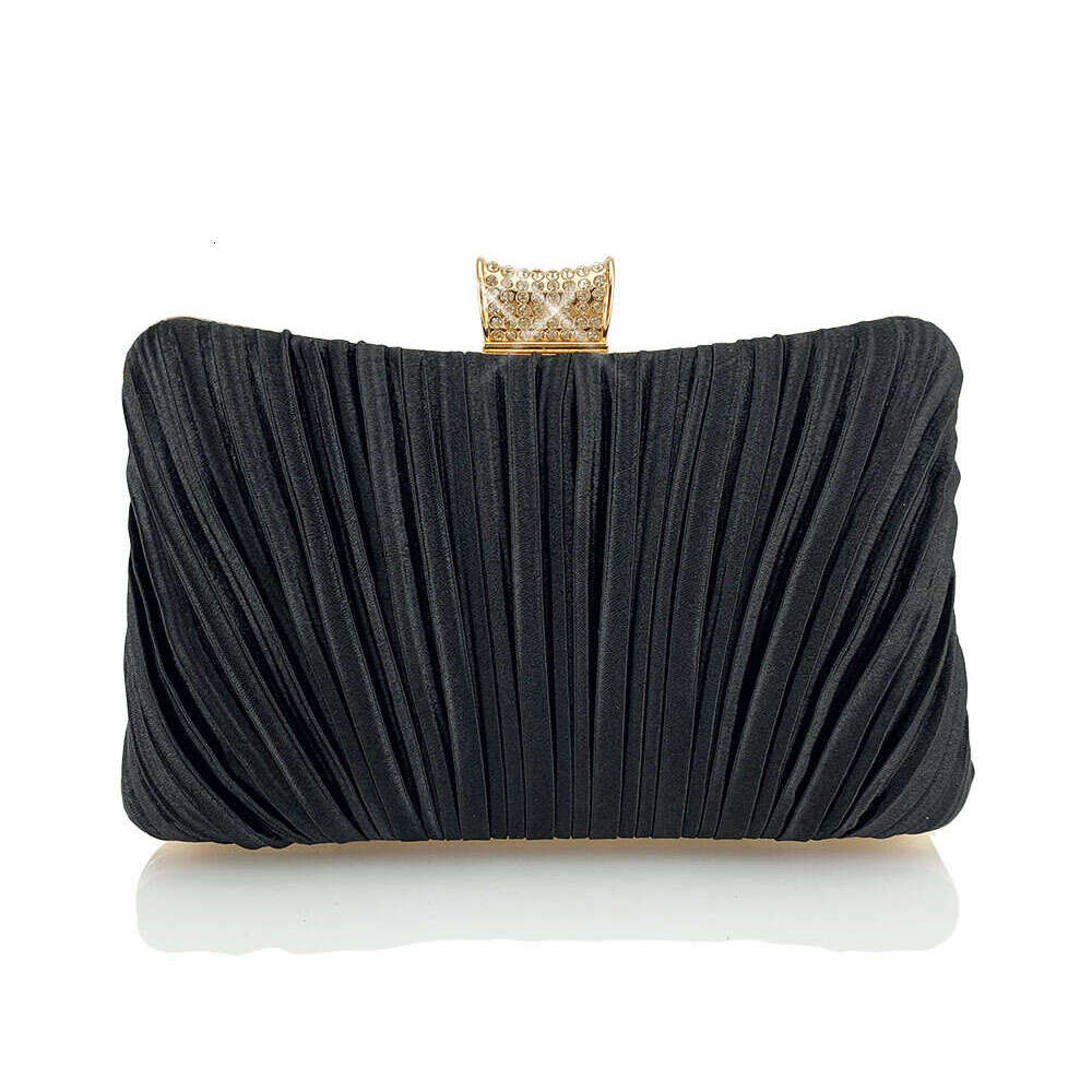 Dinner Bag Ruffle Drill Bit Dinner Dress Cheongsam Elegant Muse Hand Held Crossbody Women S Bag KQ