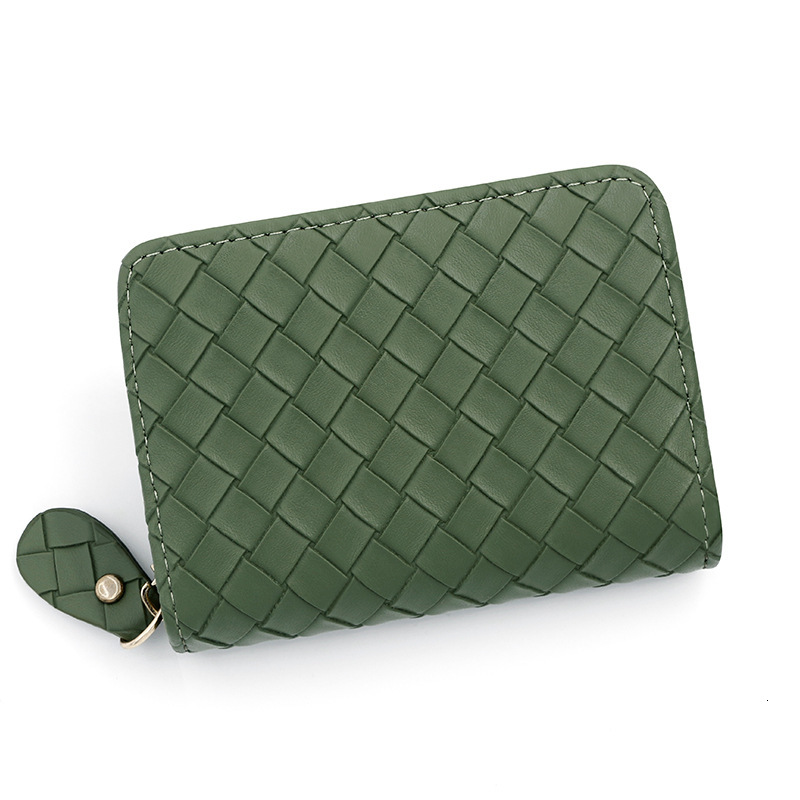 Designer Wallet Fashion Ins Style Woven Zipper Small Coin Purse Men S And Women S Organ Bag Multi Slot Card Sleeve Luxury Wallet Key Pouch