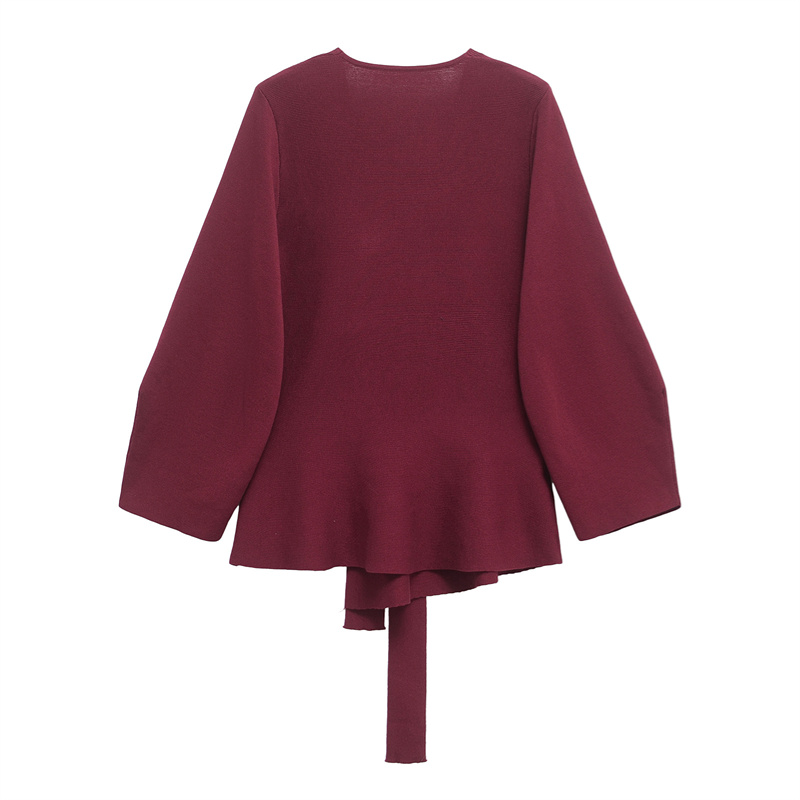 2025 Summer New Women's Clothing Design with Belt Knitted Long Sleeve Suit Coat Solid Color Versatile