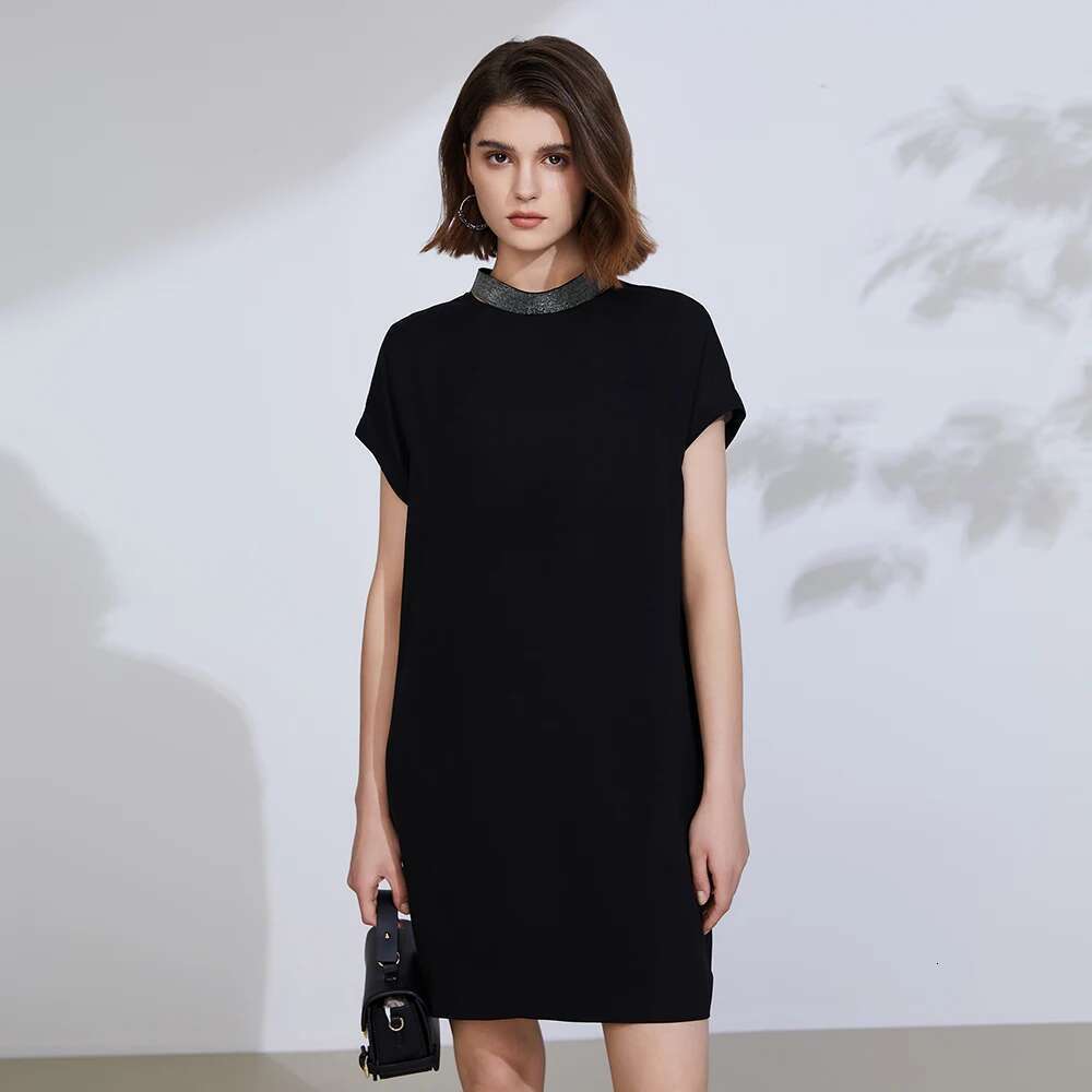 K2297l Free Shipping 100% Silk Dress Summer Casual High-Quality Dresses Women Lady Elegant