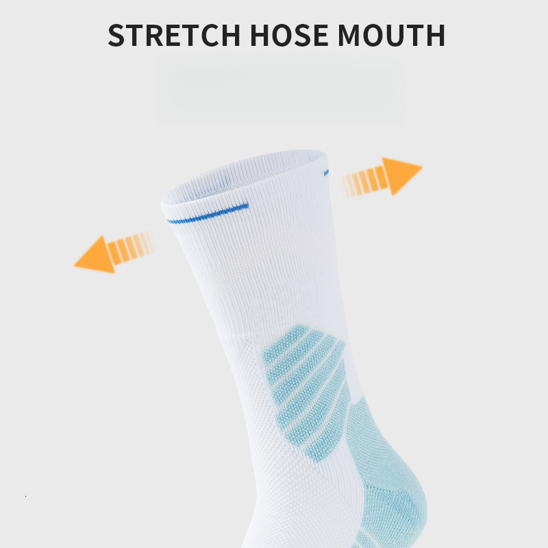 Bullfighting Basketball 2.0 Thickened Towel Bottom Men's High Top Running Practical Professional Long Mid Barrel Elite Sports Socks