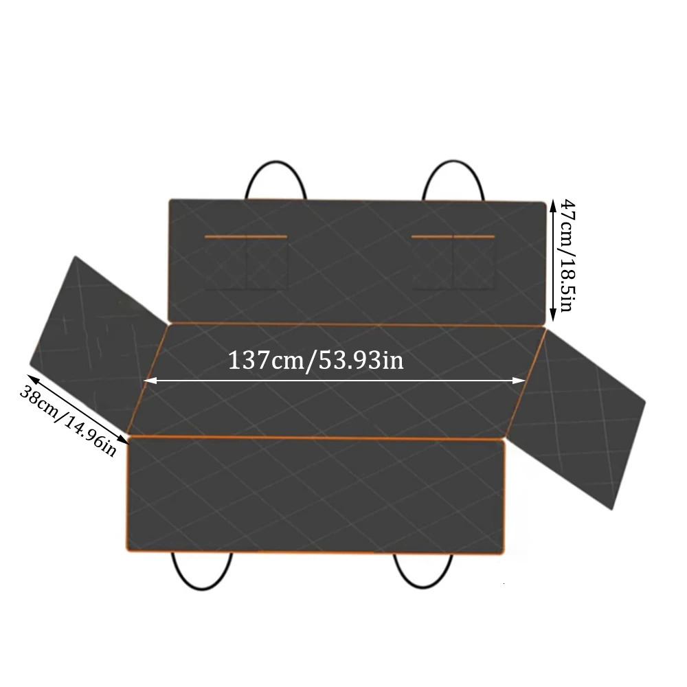 1 piece dog car seat cover suitable for rear seat waterproof seat protector scratch resistant pet car cushion black orange 250427