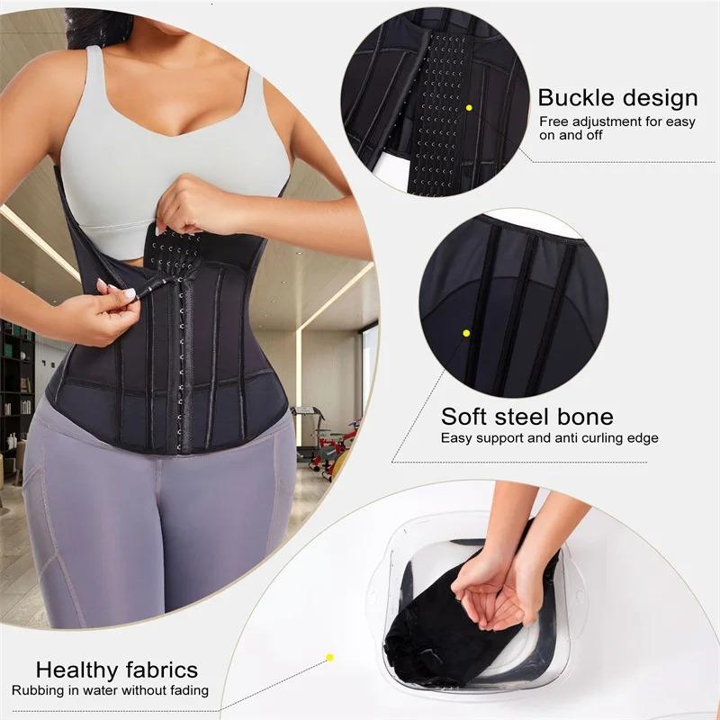 MiiOW waist training tight corset womens binding shape abdominal wrap body weight loss belt flat abdomen exercise female girl 250430