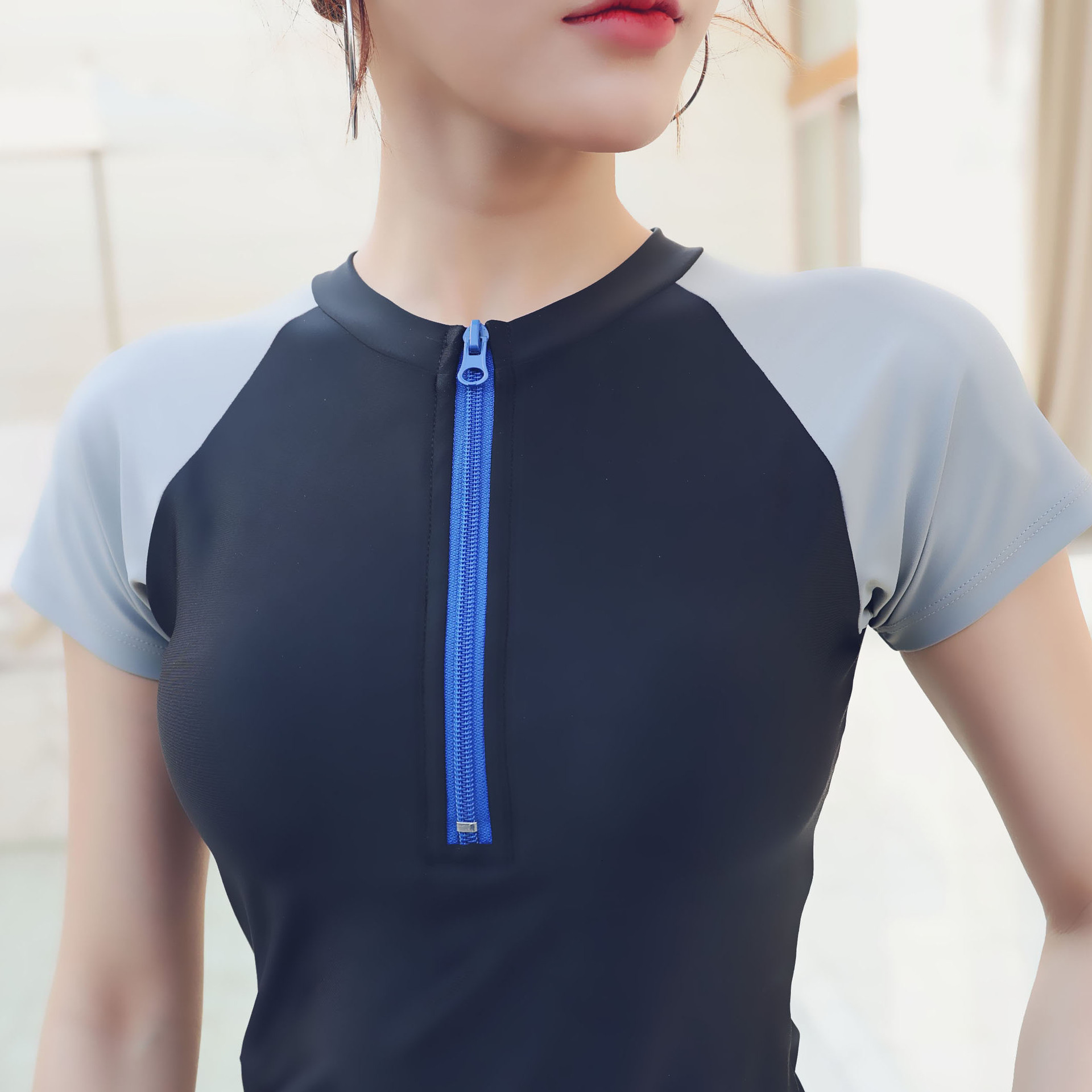 Swimsuit split conservative women's two-piece sports 2025 new slim fit and slimming hot spring swimsuit