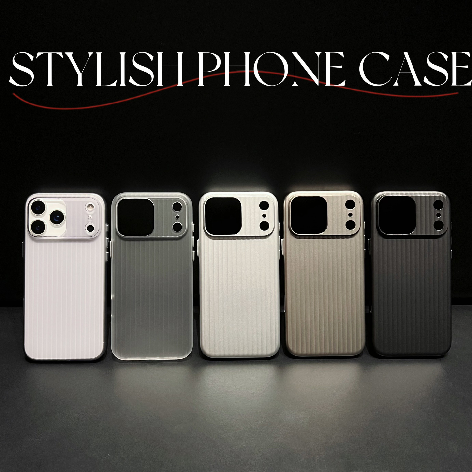 Corrugated Phone Case iPhone 17 Pro Max Suitable For Apple 16/15 Pro Matte Anti-fall Protective Cover