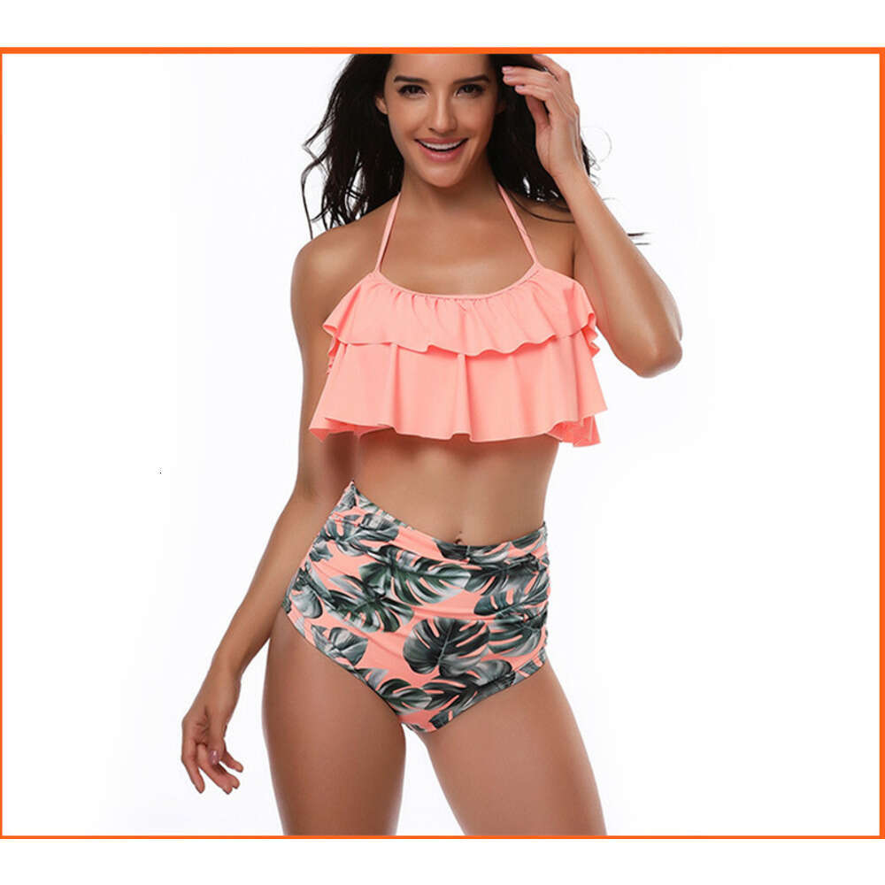 European American sexy high waist split women's model manufacturer bikini wholesale swimsuit 2025 new style chic and elegant clothing