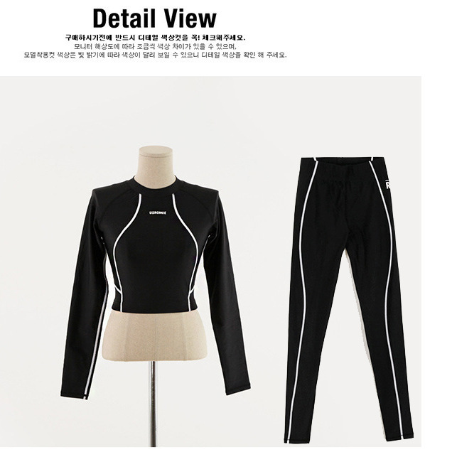 Sports women's split body long sleeved pants surfing diving suit three piece set conservative slimming sun protection swimsuit